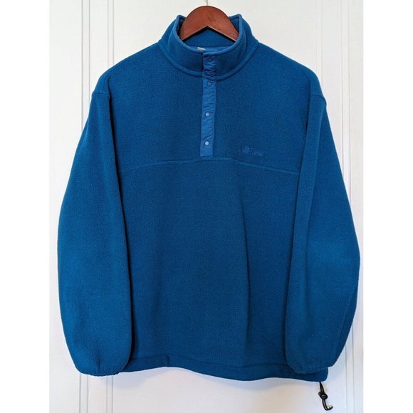 L.L. Bean Jackets & Blazers - VINTAGE LL BEAN 1/4 Snap FLEECE Pullover Sweatshirt WOMENS Medium MADE IN USA